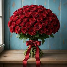 Букет Красные розы Блэк Меджик в Розовке