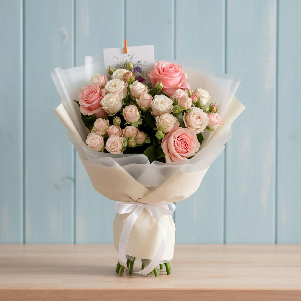 Букет цветов из: Розы в Розовке