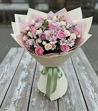 Букет цветов из:  Розы и Хризантемы в Розовке
