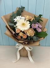 Букет цветов из:  Герберы и Хризантемы в Розовке