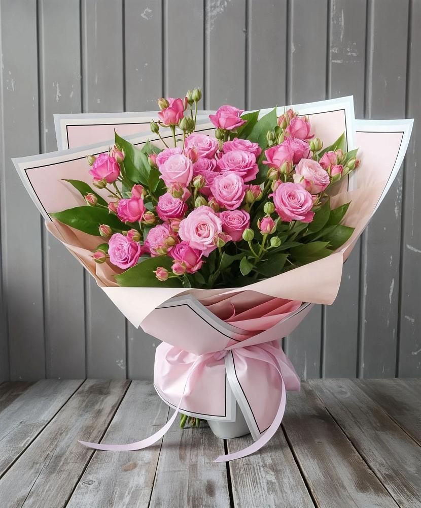 Букет Розовый кустик в Розовке