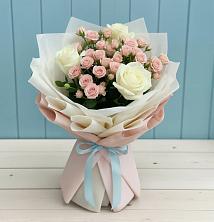 Букет цветов из:  Розы в Розовке