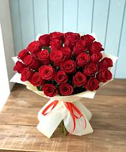 Букет 29 Красных роз в Розовке